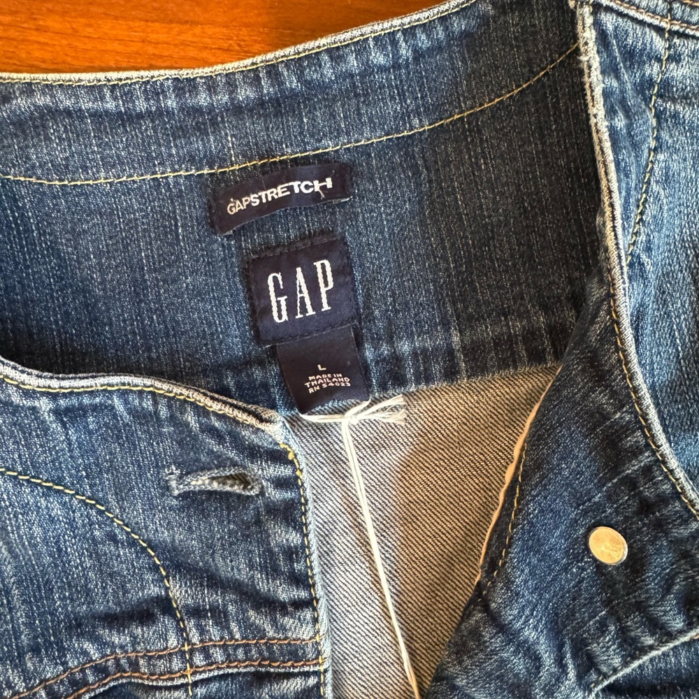 Custom Botanical Art | Upcycled GAP Jean Jacket | Forestcore Statement Piece - Picture 7 of 12
